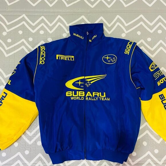 Vintage retro subaru formula 1 embroidered racing graphic jacket - Picture 2 of 8